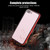 Magnetic Adsorption Translucent Comfortable Metal Phone Case for IPHONE 7/8 Plus Red