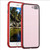 Magnetic Adsorption Translucent Comfortable Metal Phone Case for IPHONE 7/8 Plus Red