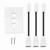 HDMI Coupler Cover Audio Video HDTV Wall Plate Panel With Cable (3 HDMI)
