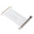 PCI E Extension Cable 15cm 128Gbps High Speed PCI E X16 3.0 Riser Card for Graphics Card Sound Card Network CardWhite