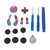13 in 1 Metal Thumbsticks for Xbox One Elite Series 2 Controller Metal Mod 6 Swap Joysticks 4 Paddles 2 D Pads 1 Tool for Elite Series 2 Core