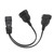 IEC320 C14 to 2 EU4.0 Cable 1 in 2 Out C14 Male to  Female Socket Y Splitter Power Cord for Desk Lamp Speaker 12.6in