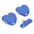 Wireless Lavalier Microphone Noise Reduction Omnidirectional Condenser Heart Shape Mini Lapel Mic for Interview Vlog Blue TYPE C Interface 1 for 2