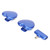Wireless Lavalier Microphone Noise Reduction Omnidirectional Condenser Heart Shape Mini Lapel Mic for Interview Vlog Blue TYPE C Interface 1 for 2