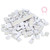 PBT Keycaps Ergonomic Design Oil Resistant Colorful 108 Key Video Game Keycap for Mechanical KeyboardWhite