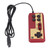Wired Video Game Player Handle 8 Bit 9 Pins Continuous Startup Wired Red White Game Console Handle
