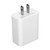 25W Wall Charger Dual Port QC 3.0 Fast Charging Block and PD USB C Power Adapter  100‑240V