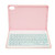 11in Bluetooth Tablet Keyboard Wireless Tablet Phone Computer Keyboard with Protective Leather Case for OPPO Pad 11 Pink