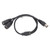 6 Pin DIN Male to 2 Female Sockets Splitter Cable Multifunctional 6 Pin DIN Extension Cable 1.6ft
