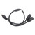 6 Pin DIN Male to 2 Female Sockets Splitter Cable Multifunctional 6 Pin DIN Extension Cable 1.6ft