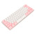 60% Wired Gaming Keyboard RGB Mini Keyboard Imitated Mechanical Technique Compact 61 Keys Keyboard for Gamer Typist Pink White