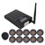 Restaurant Pager 1 for 10 Waiting Buzzers Wireless Calling System for Food Truck Coffee Shop 100‑240V US Plug