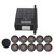Restaurant Pager 1 for 10 Waiting Buzzers Wireless Calling System for Food Truck Coffee Shop 100‑240V US Plug