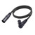 XLR Microphone Extension Cable Adapter 90 Degree XLR Female to Straight XLR Male Cable Adapter for Speaker Recording Room 1.8m / 5.9ft