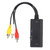 HighDefinition Converter Audio Video to HighDefinition Multimedia Interface CVBS Adapter for TV VHS VCR DVD(Black )