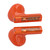 Bluetooth Earphones Stereo Noise Reduction Call Low Latency Transparent Cool Wireless Earbuds with LED Light for Gaming Orange