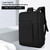 15.6-Inch Laptop Computer and Tablet Backpack, Large Capacity Multi-Pocket, Water-Resistant Oxford Fabric, Scientific Load-Reducing Shoulder Strap, Reflective Strip Design, USB Charging Interface Design, One Bag for All Outings, for Men & Women