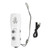 Hand Crank Flashlight Radio Portable Multifunctional Support AM FM SOS Alert Flashlight Radio for Home Outdoor White