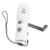 Hand Crank Flashlight Radio Portable Multifunctional Support AM FM SOS Alert Flashlight Radio for Home Outdoor White