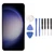 Phone Replacement Screen 6.6 Inch LCD Touch Digitizer Display Assembly with Fingerprint Frame Tool Kit for Galaxy S23 Plus 5G Silver