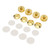 4Set Speakers Spikes Shock Absorbing Prevent Slip Zinc Alloy Speaker Spikes Floor Protectors for Amplifier Speaker