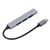 Expansion Dock TYPEC Mini Plug and Play USB2.0 USB 3.0 Hub 1 Drag 4 Expansion Dock(Grey )