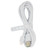 Charging Cable for Naga Pro Mouse Micro USB 5.9ft Long Antiwear Nylon Metal Mouse Charger Cord for Replacement White