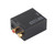 Digital to Analog Converter DAC Decoder with for Toslink and Coaxial Inputs to Analog 2RCA Outputs Black Host USB Cable Fiber Optic Cable