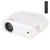 Movie Projector Pearl White U70 Home Projector Support 1080P Playback for Movies Laptop TV Voltage 100‑240VEU Plug