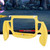 ABS Simple Ergonomic Console Hand Grip Protective Case Holder Accessories for Switch Lite HostYellow