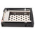 2.5in SSD HDD Internal SATA Tray Less Hot Swap Mobile Rack Cage for Dual 2.5in SSD HDD Support SATA I II III 6Gbps HDD Tray