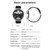 ST5 MAX 1.45'' Smartwatch Intelligent IP67Watch with BT5.0 Waterproof Fitness Tracker Multifunctional Watch MP3 Music Watch Compatible for Android iOS