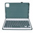 Keyboard Case for Xiaomi for Mi Pad 6 6 Pro 11 Inch 2023 PU Stand Cover with Magnetic Removable Wireless Bluetooth Keyboard Dark Green