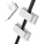 Self Adhesive Cable Holder Simple Desktop Cable Management Cord Organizer for Wire StorageWhite RQ2613
