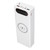 L20 QC 22.5W+15W Wireless Charging Battery Case 20x18650 Battery Box DIY Power Bank(White )