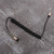 2PCs Audio Cable Type C to 3.5mm Male Adapter Cord Car Aux Line Elbow Spring Telescopic Black(Black )