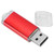 USB Flash Drive Transparent Cover Red Portable Storage Memory Stick for PC Tablet8GB