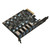 USB3.2 PCIE Expansion Card 2 Type C 5 Type A 10Gpbs Desktop PC Expansion Card for Windows7 8 10 for OS X 10.8.2