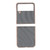 Folding Phone Protective Cover Nano Plating Texture Prevent Scratch Phone Cover for Samsung Galaxy Z Flip4 Grey