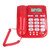 Corded Desktop Phone Wired Fixed Telephone with Big Ringtone Luminous Character Buttons R Key Function for Home Office