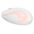 Wireless Mouse 2.4G Wireless DPI Adjustable Ergonomic Design Laptop Desktop Computer MousePink
