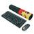 Wireless Keyboard Mouse Combo Ergonomic Design 2.4G USB Quiet 86 Keys Round Keycap Wireless Mechanical Keyboard Mouse Set Green