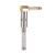 Gold Plating 90 Degree Curve Mono 6.35mm Male Electric Guitar Microphone Cable Welding DIY Plug
