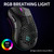 2.4G Wireless Gaming Mouse Rechargeable Mouse with RGB Light Effect 3 Adjustable movement speed Hollowed-out Honeycomb Design Black