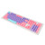 PBT Keyboard Keycaps 2 Color Injection Molding Light Transmission OEM Height DIY Combination Keycaps for Mechanical Keyboard Purple Pink Blue