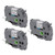 Label Maker Tape 18mm Width 8M Length Black On White Label Maker Refills for TZe 141 for TZe 241 for TZe 541 for TZe 641 White Box of 3