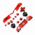 Full Button Sets Mod Replace Part for Microsoft Xbox One Controller 3.5mm Jack (Red)