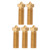 5pcs CHT V6 3D Printer Nozzle 3 Holes High Flow 30Mohs Hardness High Flow Print Head Nozzle for Ender 3 1.75mm PLA ABS 0.8mm