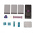 Laptop Feet Pad Multipurpose Round Dot Slip Resistance Replacement Bottom Case Feet for Surface 3 4 5 Laptop Silver