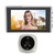 Digital Door Viewer Peephole 1080P Color Night Vision Human Body Detection 4.5 Inch Screen Smart Digital Doorbell Silver